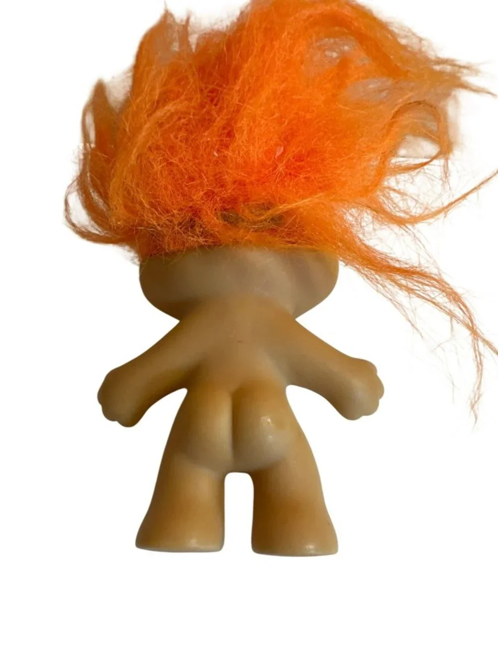 Vintage Russ Indian Brave Native American Boy Troll Doll No Outfit 90s Orange